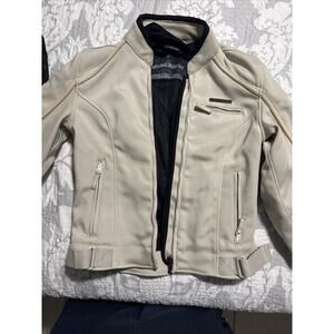 fieldsheer motorcycle jacket woman Size Sm And A Pair Of Riding Gloves